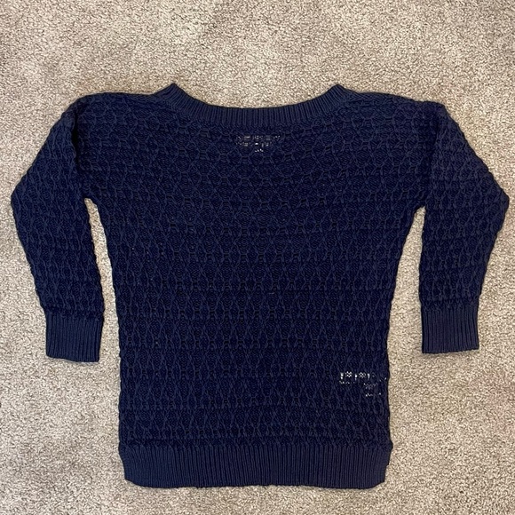 NWOT. LOFT Pullover Sweater. Navy Blue. Size Small. - Picture 6 of 9